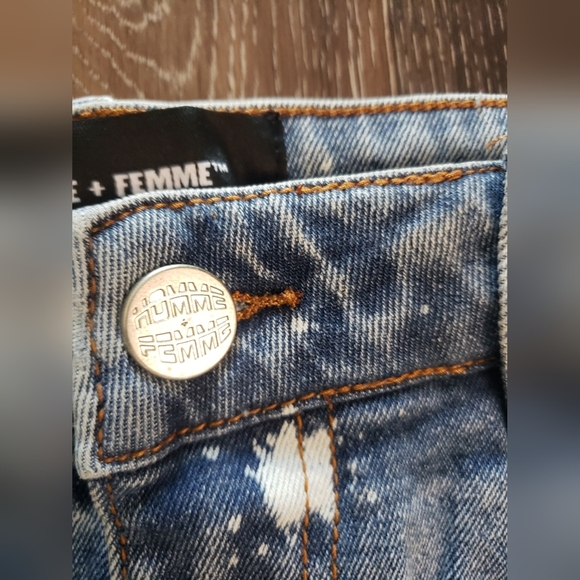 HOMME+FEMME TWILIGHT DENIM SPOT WASHED BLUE SIZE 32 - Picture 5 of 13